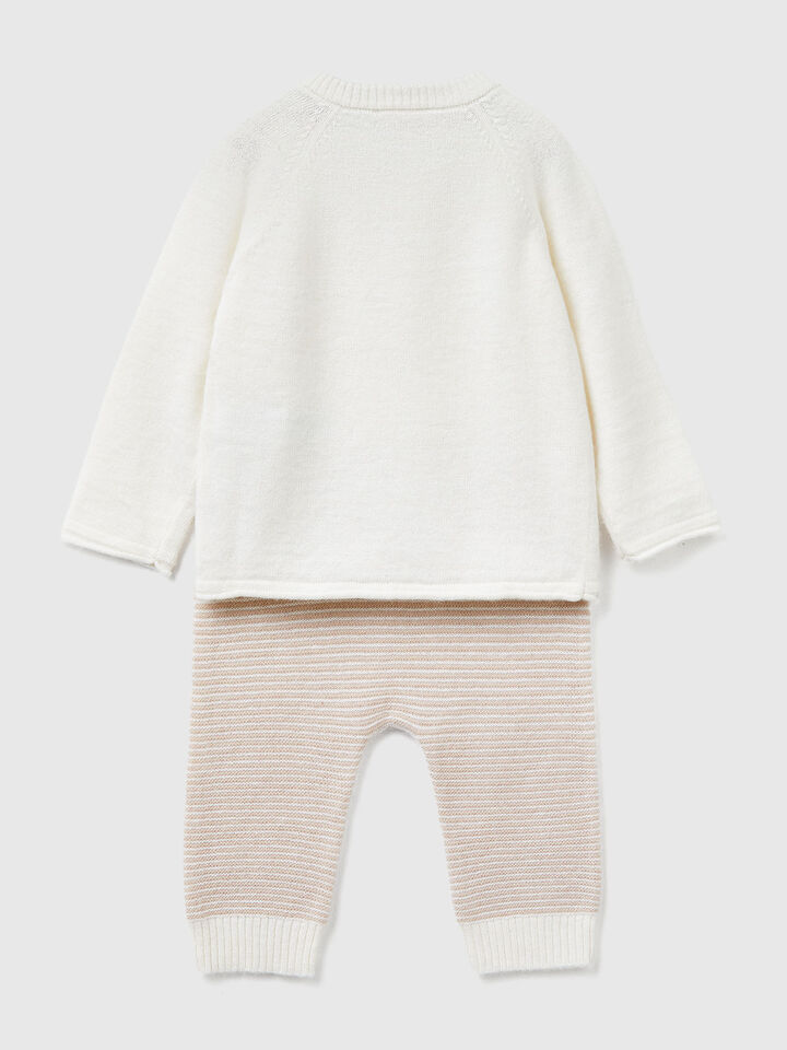 SET SWEATER+TROUSERS Recém-nascido image number 2
